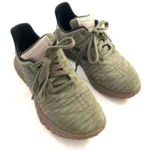 Adidas Unisex Sobakov Suede Sneaker Shoes Green